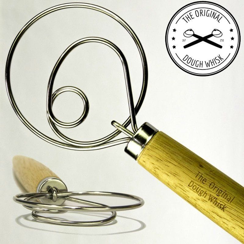 デンマーク 泡だて器 オリジナル デニッシュ ドウ ウィスク ステンレス ホイッパー The Original Danish Dough Whisk - LARGE 13.5" Stainless Steel Dutch Style bread dough whisk｜アルファエスパス米国店