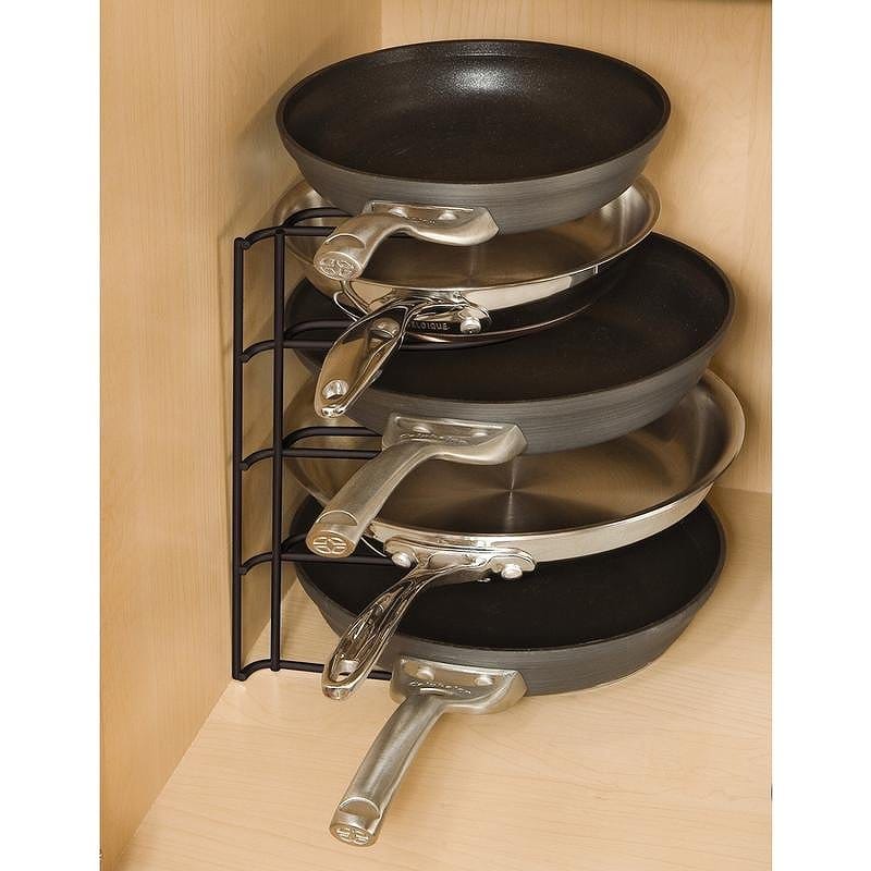 Alphaespace: Cookware stands pan storing left side of the stage frying