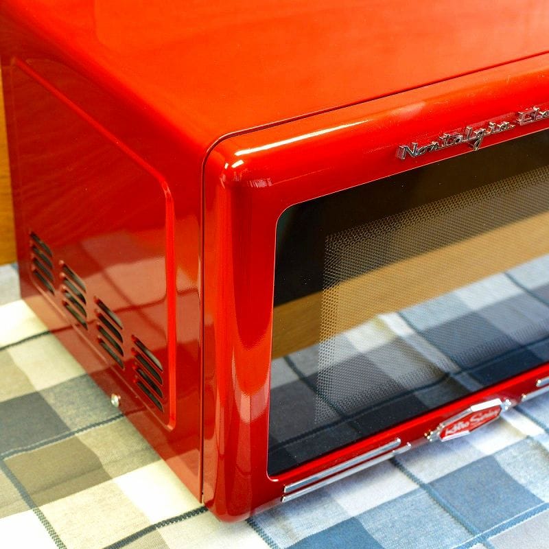 Alphaespace Nostalgia Nostalgic Microwave Oven Red Red Nostalgia