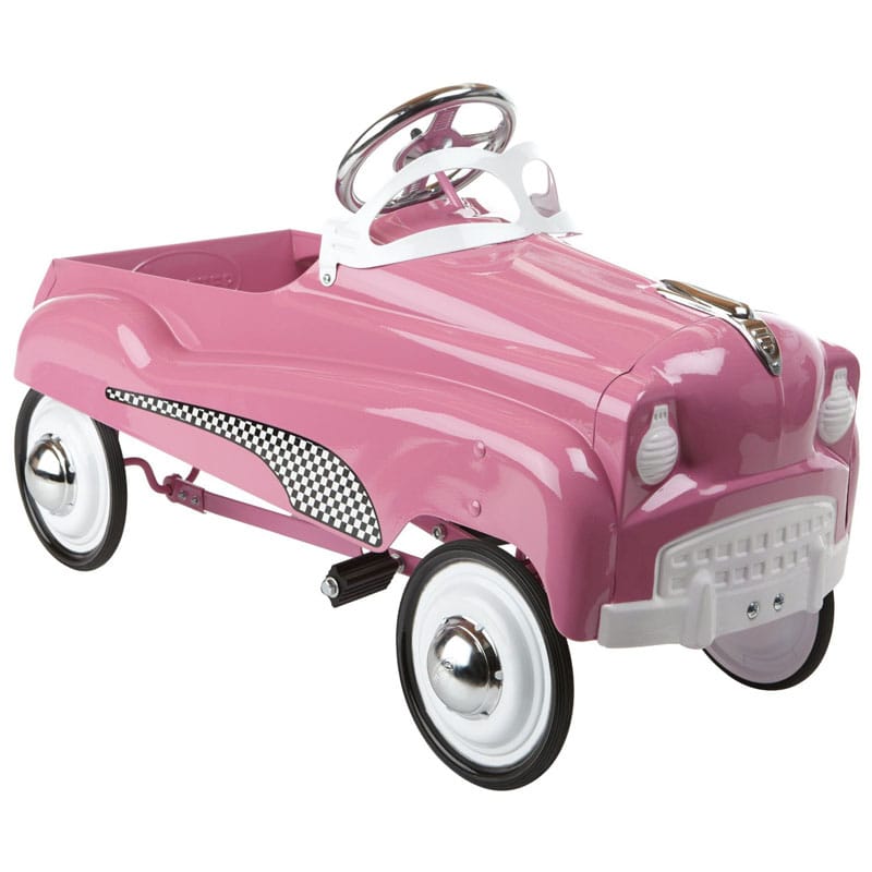 pink pedal car