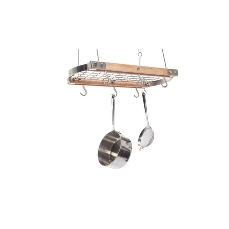 Type J K To Hang For A Potluck Pan On A Ceiling Adams Mini Gray Oval Ceiling Hanging Pot Rack Prc 24