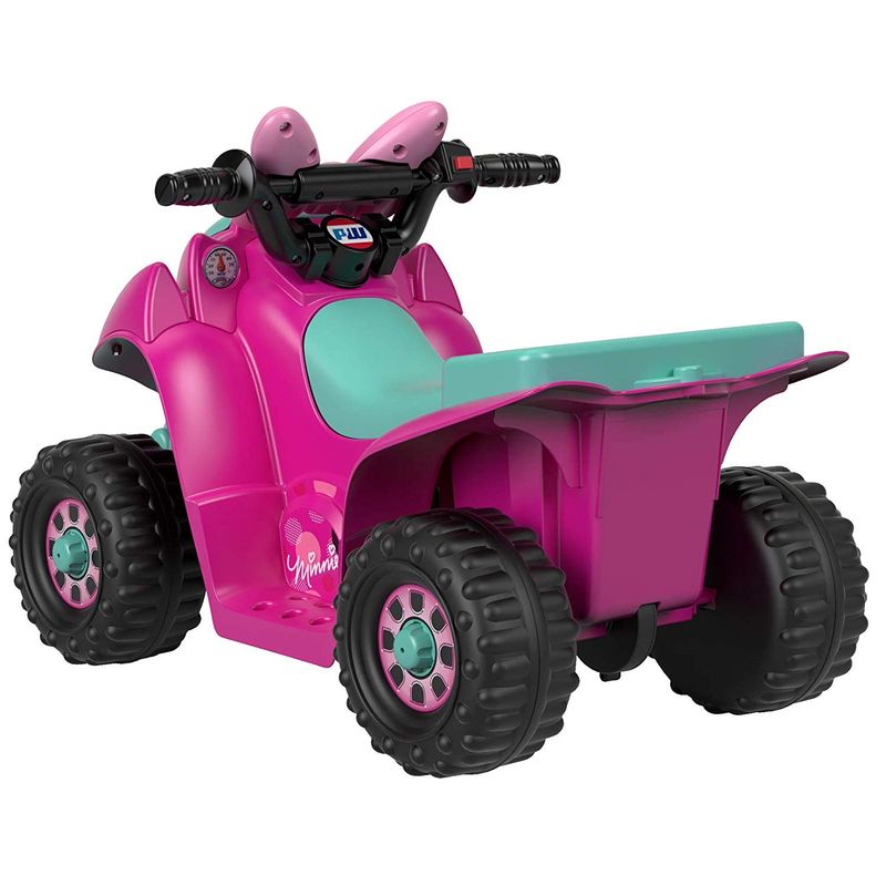 minnie mouse power wheels four wheeler