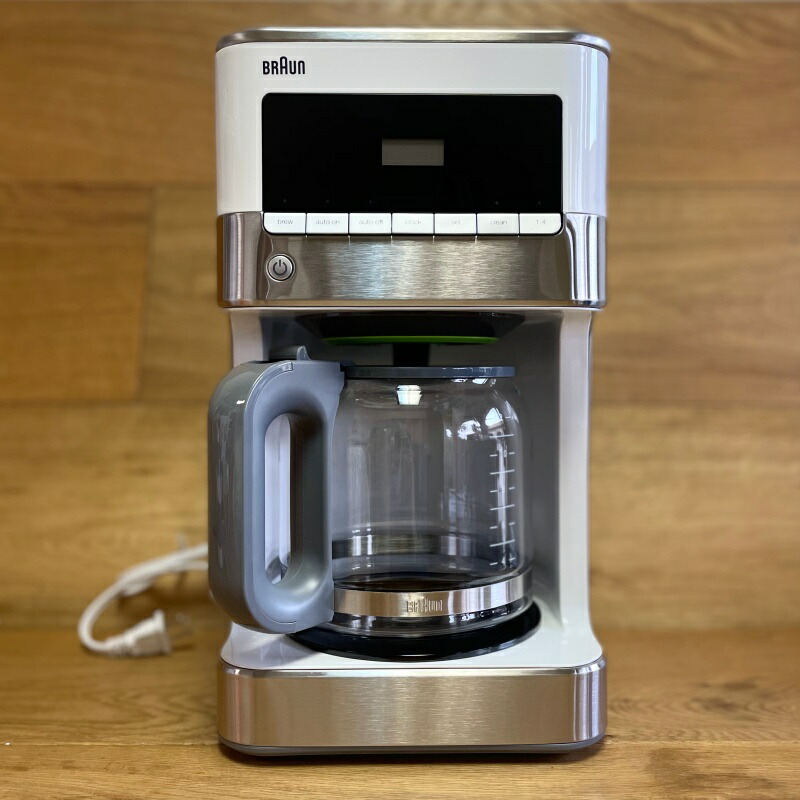 海外輸入 ブラウン コーヒーメーカー 12カップ デジタル プログラム 白 ホワイト Braun Kf6050wh Brewsense Drip Coffee Maker 家電 アルファエスパス店 数量は多 Giolittieur It