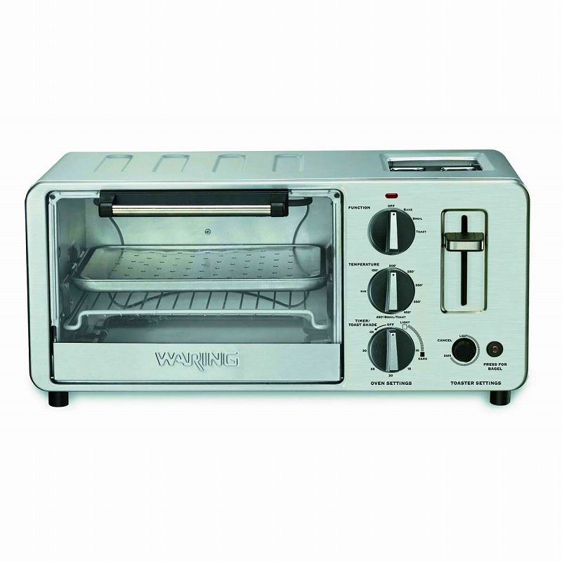 ワーリング オーブントースター Waring WTO150 4-Slice Toaster Oven with Built-In 2-Slice Toaster 家電