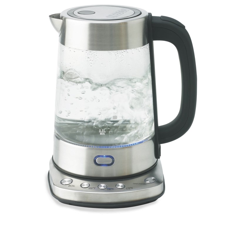 OXO 8710300 Cordless Glass Electric Kettle, 1.75 L, Clear 