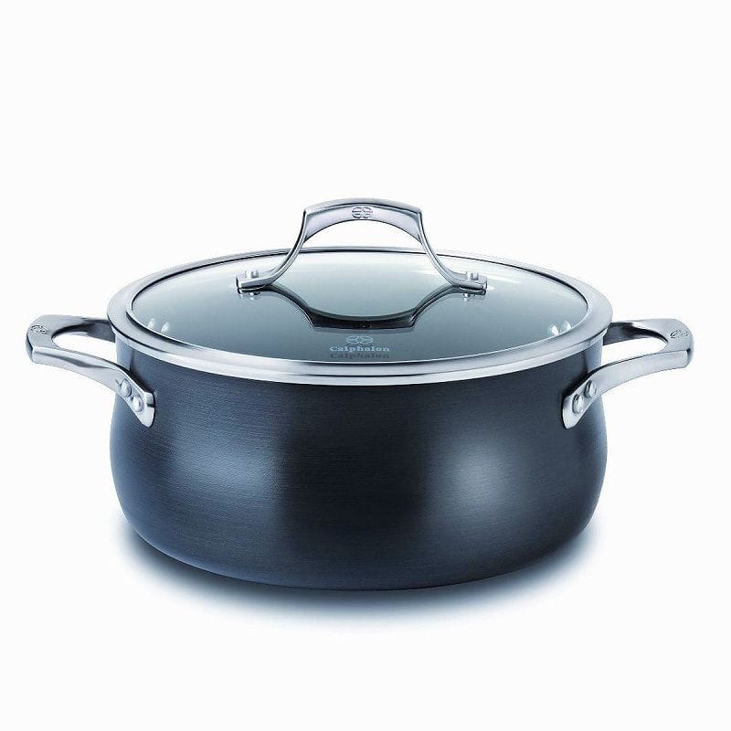 最大80 オフ 両手鍋 Nonstick 5 Quart Unison Calphalon Pfoaフリー 両手鍋 フタ付 4 7l カルファロン Dutch Cover With Oven Www Wbnt Com