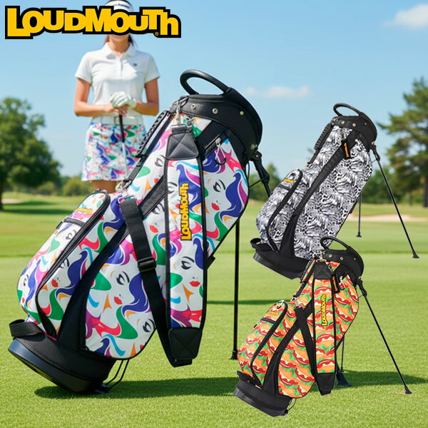 予約販売 / ラウドマウス ゴルフ キャディバッグ スタンドバッグ スタンド式 メンズ レディース LM-CB0031 / Loudmouth / カラフル