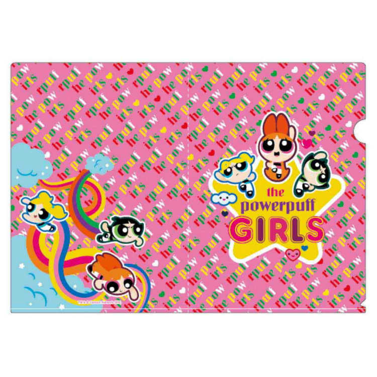パワーパフガールズ携帯公式サイトのクリアファイルと販促カード パワーパフガールズ携帯公式サイトのクリアファイルと販促カード