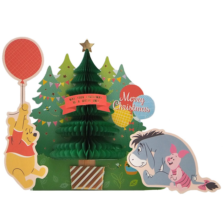 楽天市場】くまのプーさん クリスマス ハニカムツリーカード XC