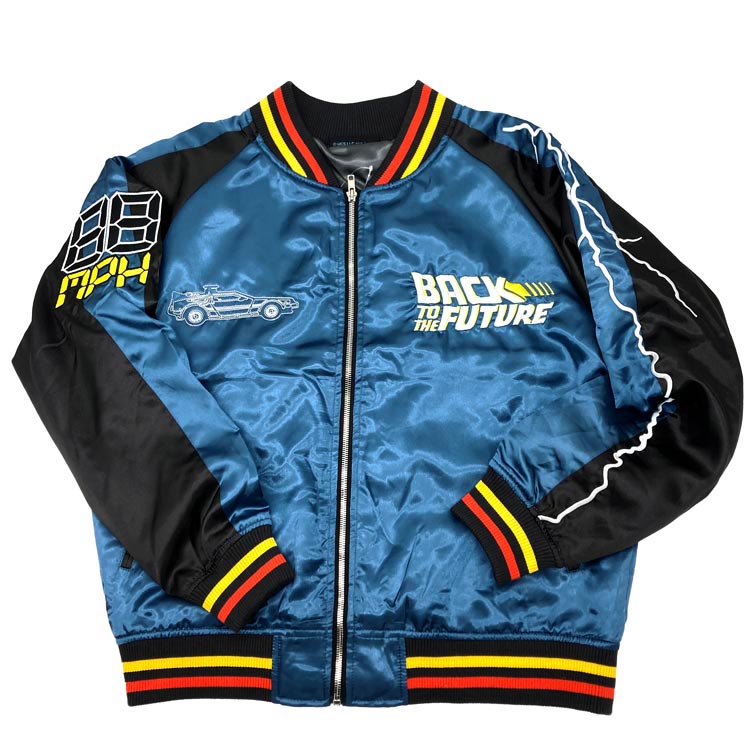 バック・トゥ・ザ・フューチャー タイムブルー スカジャン 楽天市場】バックトゥザフューチャー タイムブルー スカジャン