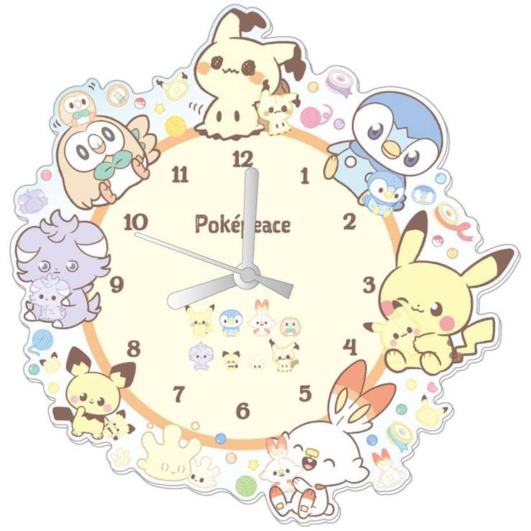楽天市場】ポケットモンスター アクリル壁掛け時計 ぬいぐるみ
