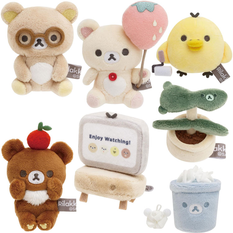 リラックマ　コリラックマ　キイロイトリ　ぬいぐるみ　sakumaru コグマ リラックマ sakumaru 限定コラボ コリラックマ キイロイトリ
