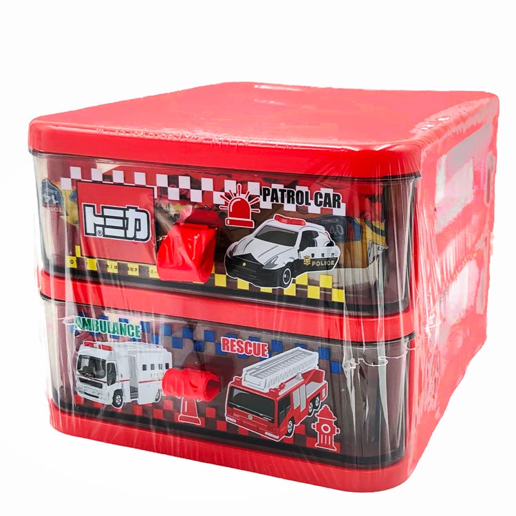 トミカ　箱入り各種詰め合わせ（中身未使用） トミカ TOMICA 手さげトランク お菓子詰め合わせ スナック菓子3個入り