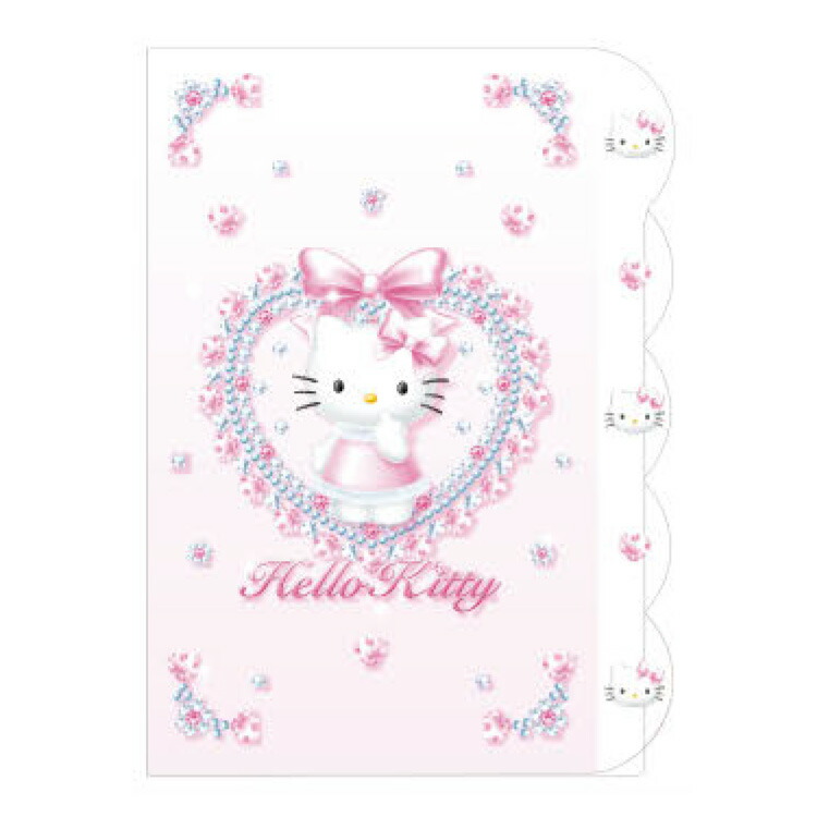 楽天市場】ハローキティ ダイカットクリアファイル 5P A4