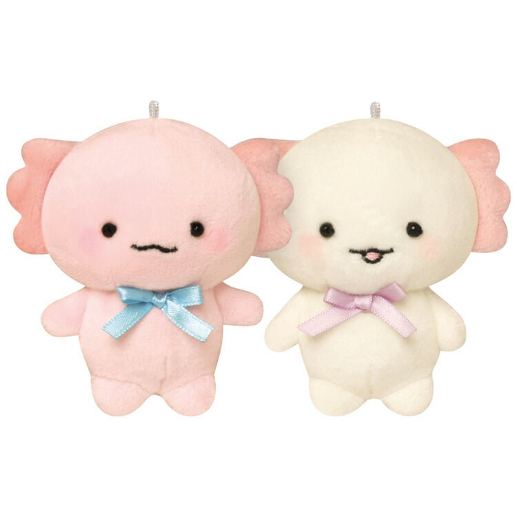 ぬいぐるみ　ウーパールーパー　グレー　キーホルダー Amazon.co.jp: からめる ウーパールーパー キーホルダー