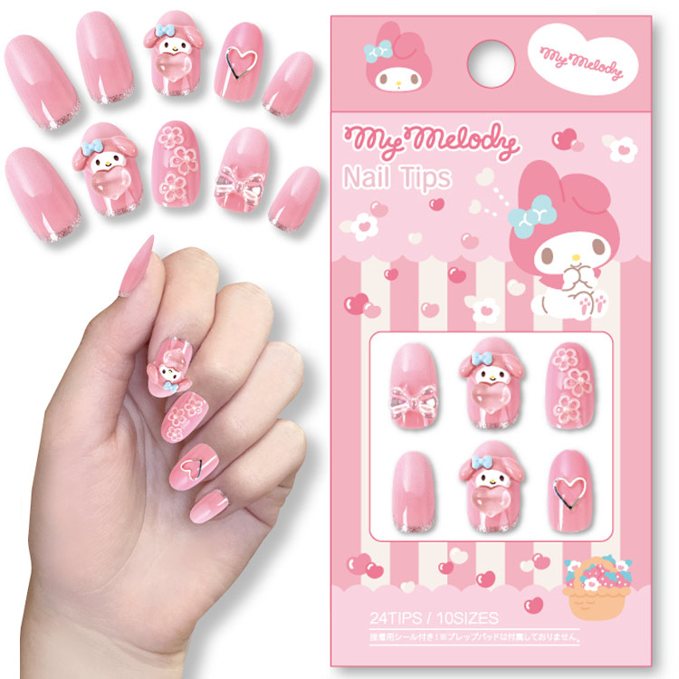 楽天市場】サンリオキャラクターズ ネイルチップ PINK 062404