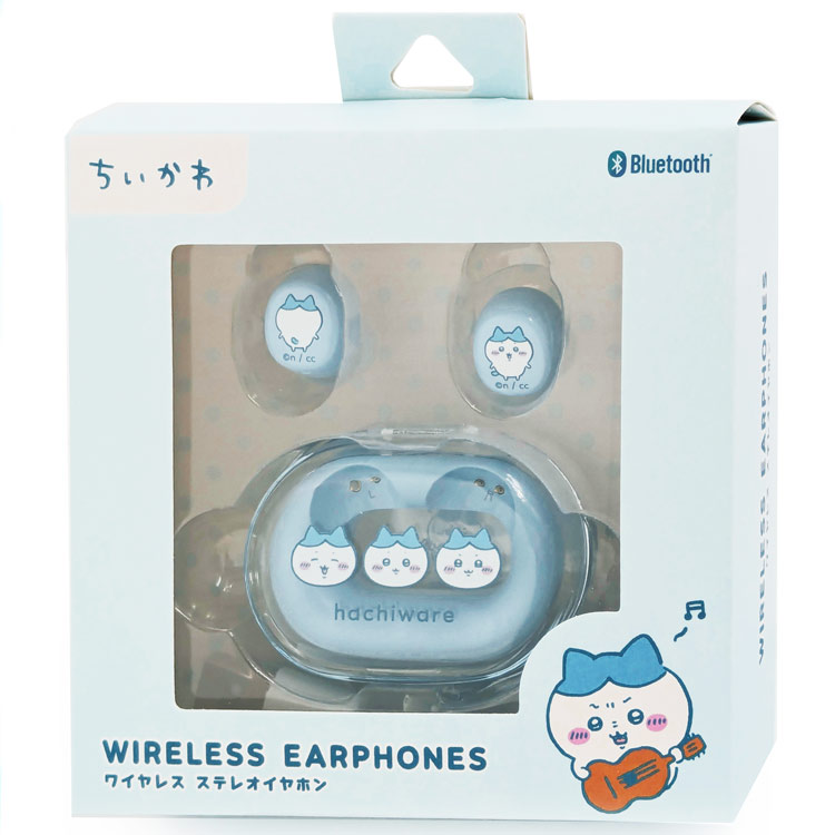 【らーゆ】ちいかわ 完全ワイヤレスステレオイヤホン うさぎ＆ハチワレ gourmandise ちいかわ ワイヤレスイヤホン ハチワレ うさぎ