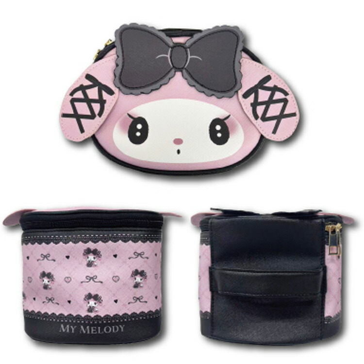 楽天市場】マイメロディ ミニバニティポーチ メロクロ 163849