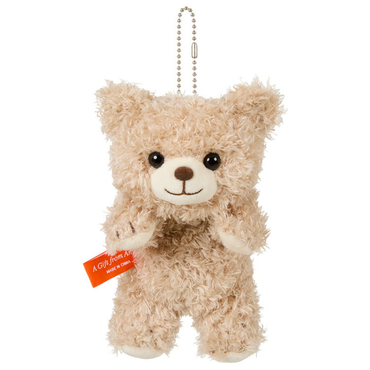楽天市場】あそんで！テディベア マスコットキーチェーン ベージュ