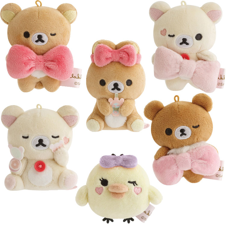 【6種セット】リラックマ てのりぬいぐるみ Makeup Rilakkuma メイクアップ コリラックマ チャイロイコグマ キイロイトリ 全種セット