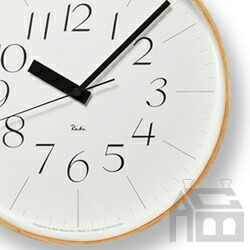 【特典付き】Lemnos Riki Clock レムノス リキ クロック RC　WR08-26 WH 電波時計 掛け時計/かけ時計