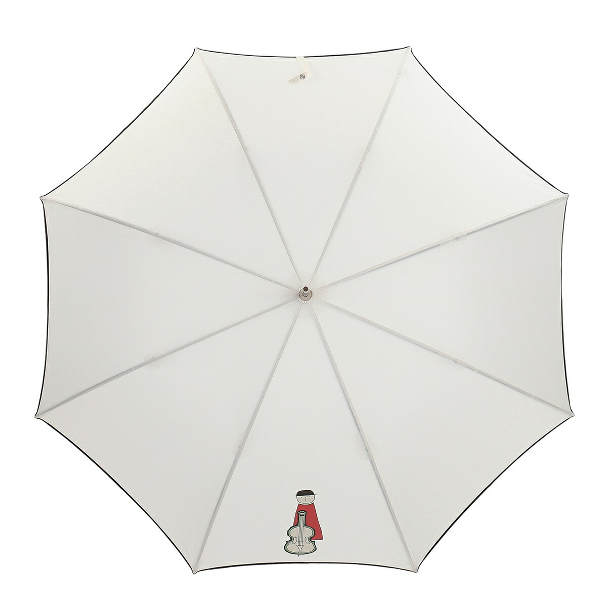 Picone ピッコーネ 傘 長傘 レディース傘 晴雨兼用 Uv 親骨58cm 全長cm バイオリン柄 ワンポイント おしゃれ モダン 人気ブランド 正規品直輸入