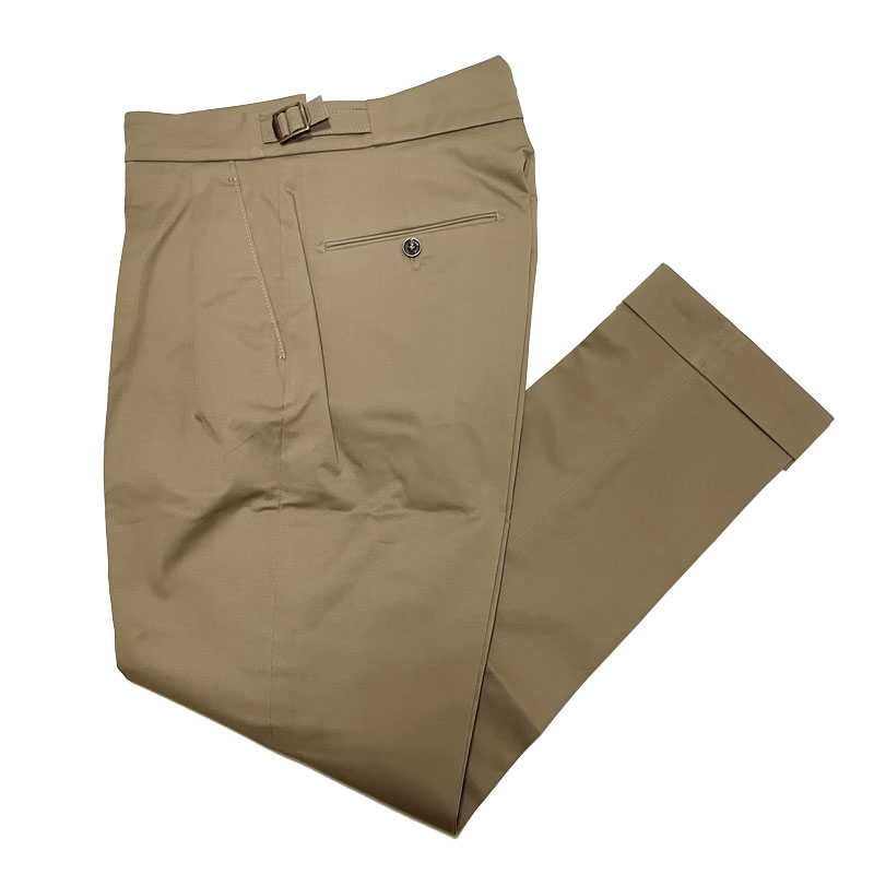 BERWICH ベルウィッチ メンズ SCOTCH CK1790X TAUPE スコッチ ストレッチツイル サイドアジャスター付き 2プリーツパンツ グレージュ / トープ メンズ イタリア パンツ スラックス