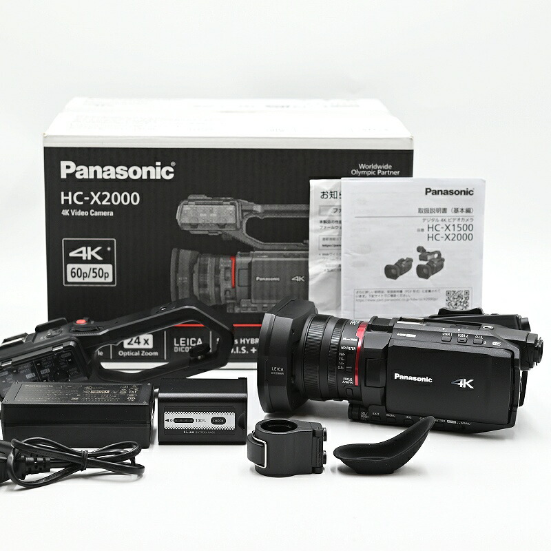 Panasonic パナソニック X2000 ビデオカメラ (通電時間74H) ビデオカメラ 【中古】 124,000円