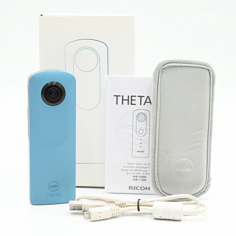 楽天市場】リコー RICOH 360度デジタルカメラ blue THETA SC2 【中古
