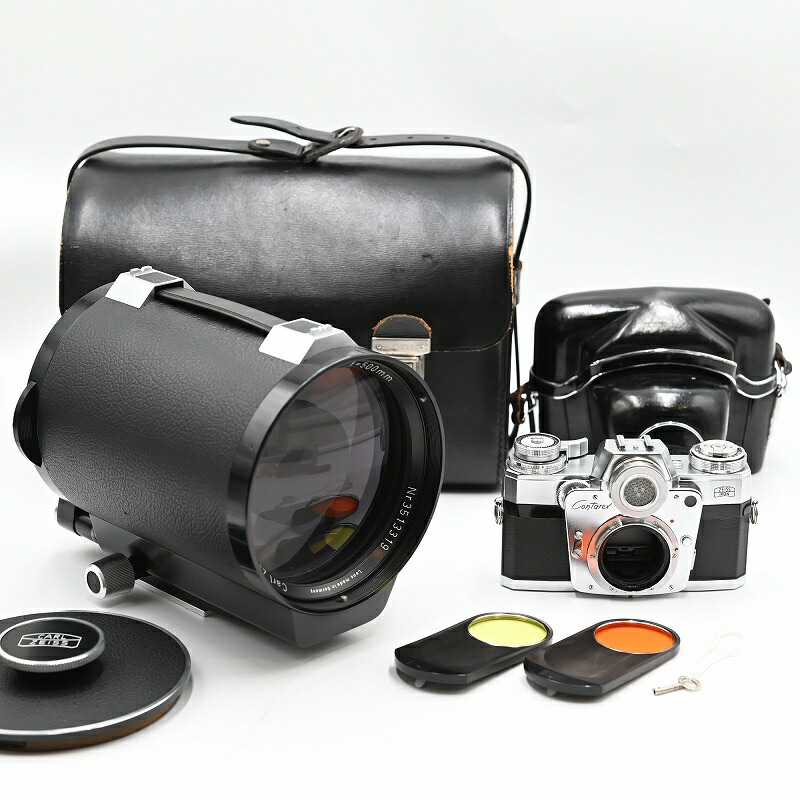 Contarex コンタレックス Carl Zeiss カール ツァイス Mirotar 500mm F4.5 ZEISS IKON ボディ付き整備済み 交換レンズ 【中古】