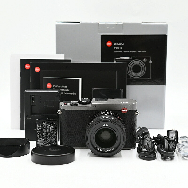 Leica Q 19012 (Typ116) Titanium Grey Edition Rangefinder Camera Body 銀鏡受け答え一眼二眼レフ写真機 【中古】