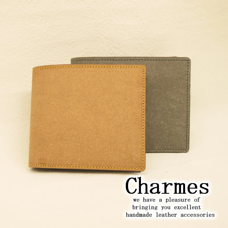 Charmes シャルム リサイクルレザーシリーズ二つ折り財布 小銭入れあり CH−182 デポー