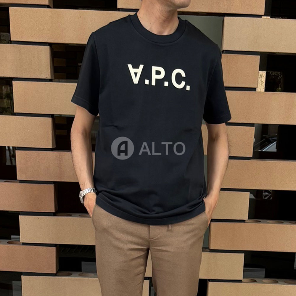 【2026春夏物青写真】A.P.C. アーペーセー  Standard Grand VPC プルオーバー 半袖  COHMB M26384  黒いこと  メンズ