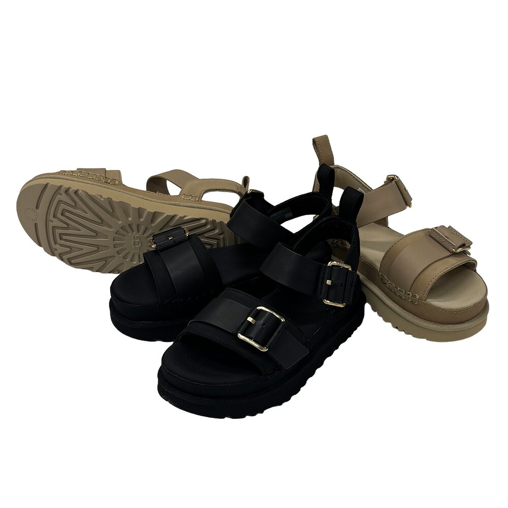 【2026春夏物模範例】UGG アグ  1167392 GOLDENSTAR VILLA ゴールデンはやりっ子 離宮  サンダル 厚底  プラットホーム  アンクルバックル☆選べる2色つや☆レディース