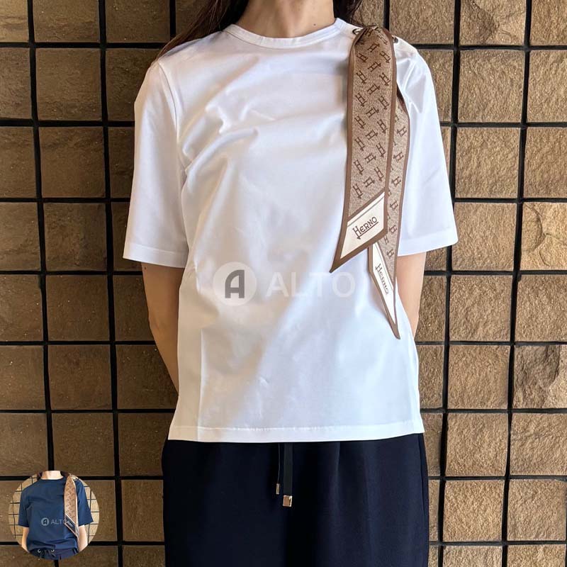 ヘルノ スカーフ付き Tシャツ 未使用品