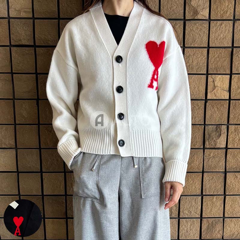 楽天市場】アミパリス AMI PARIS ニット カーディガン ハート