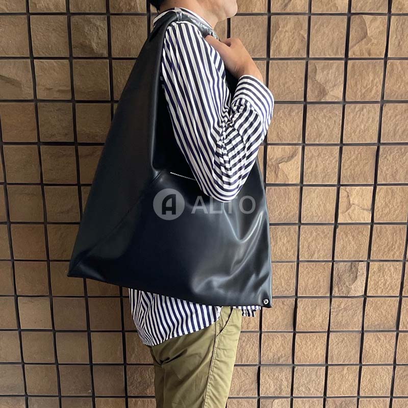 トートバッグ MM6 MAISON MARGIELA Bottle Green Canvas Handbag MM6 MAISON MARGIELA/MESH JAPANESE TOTE BAG (GREEN)