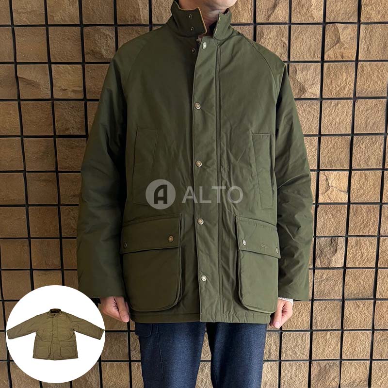 ★さし出しの前に押し付けるをかけて送りとどける★Barbour×Baracuta バブアー\u0026バラクータ BRCPS1094UT2889 Padded Bedale  上衣衿元コーディロイ メンズ  緑であること・ベージュ ★2色合い★