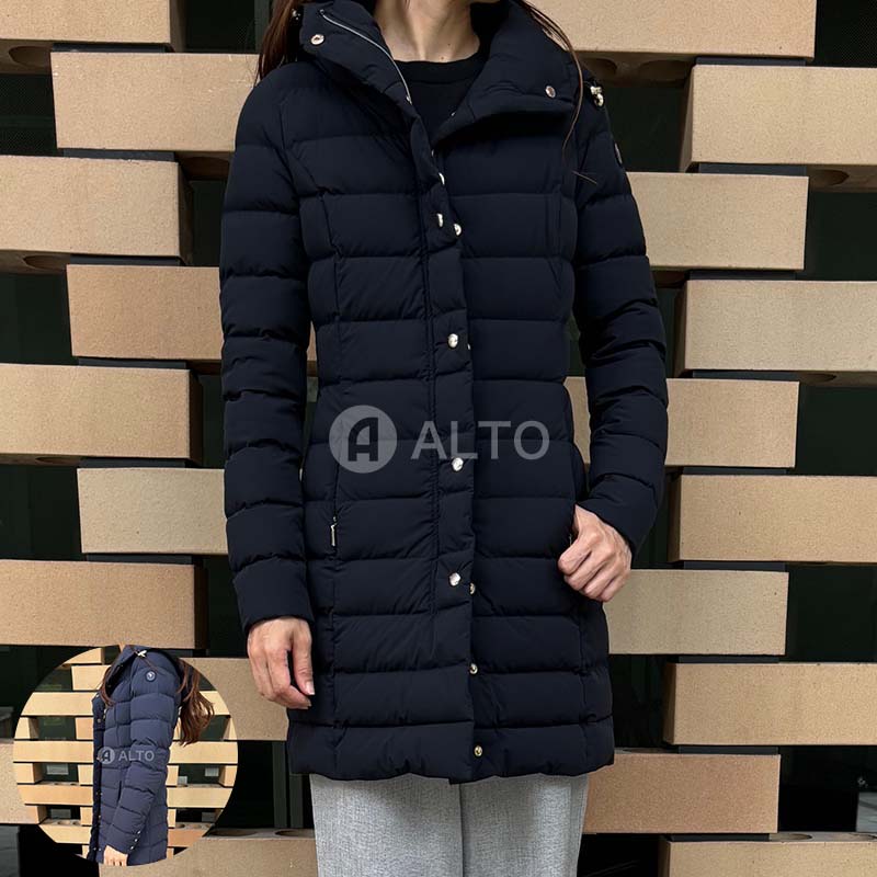 【美品】Cape Horn フーデッド ロングダウンコート サンタクルス 42 美品】Cape Horn フーデッド ロングダウンコート サンタクルス