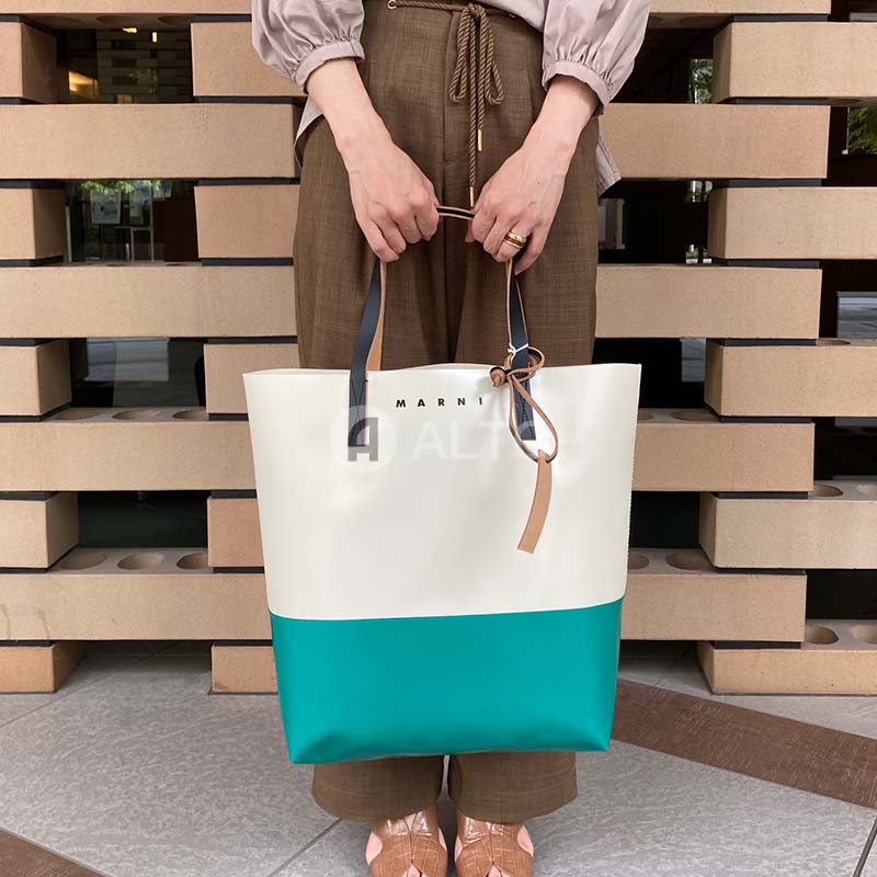 マルニ MARNI トートバッグ ショッピングバッグ ブラック TRIBECA enot