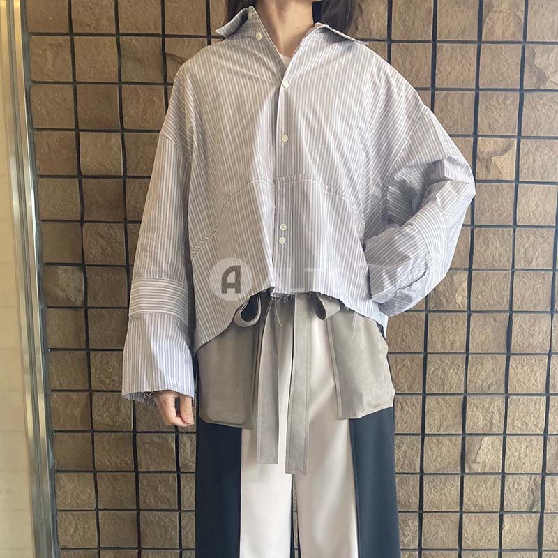 mm6 トップス　袖シャツ　レディース　マルジェラ　MM⑥ MM6 エムエムシックス メゾンマルジェラ シャツ SH0DT0005