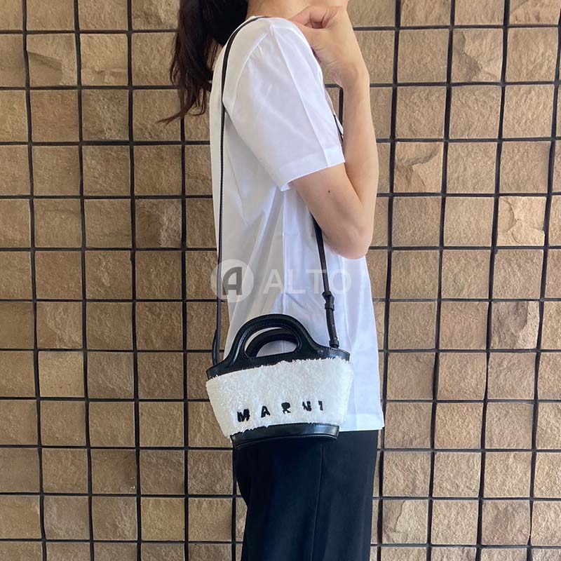 MARNI マルニ BMMP0096Q2P5441 TROPICALIA マイクロバッグ ホワイト レディース