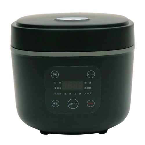 コンパクトライスクッカー 3合炊き HK-RC03 ブラック (1台) 炊飯器 p95288.jpg