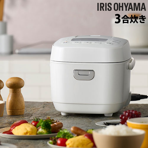 アイリスオーヤマ 炊飯器 銘柄炊き マイコン炊飯ジャー 3合 ホワイト RC-MEA30-W 炊飯ジャー ジャー炊飯器 マイコン 3合炊き 米屋の旨み『代引不可』 『送料無料（一部地域除く）』