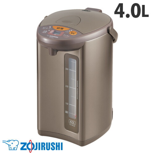 象印マホービン 電動ポット 4.0L メタリックブラウン CD-WU40-TM 電気ポット 給湯ポット ポット 保温 湯沸かし 象印 4L 『送料無料（一部地域除く）』