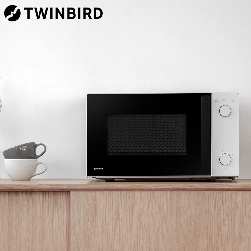 『取寄品』 電子レンジ 17L ターンテーブル 単機能 ホワイト DR-D254W ツインバード 『送料無料（一部地域除く）』