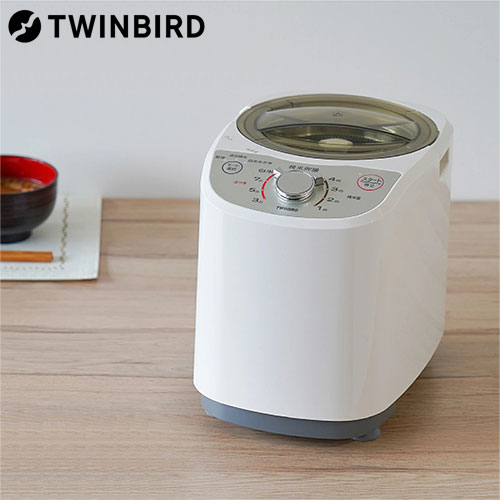 精米機 家庭用 4合 コンパクト精米器 精米御膳 ホワイト MR-E520W ツインバード 『送料無料（一部地域除く）』
