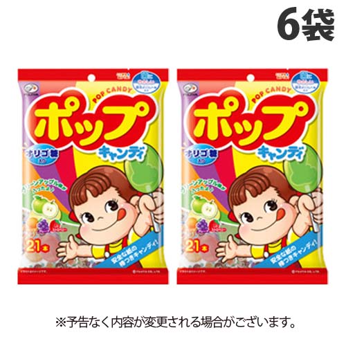 楽天市場 不二家 ポップキャンディ袋 21本入り 6袋 キャンディ 飴 お菓子 菓子 おやつ ドラッグスーパー Alude