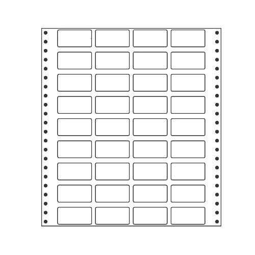 ラベルシール MX10G タックシール (連続ラベル) レギュラータイプ 500折 【代引不可】 【送料無料（一部地域除く）】