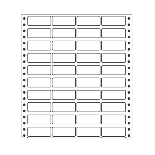 ラベルシール MX9K タックシール (連続ラベル) レギュラータイプ 500折 【代引不可】 【送料無料（一部地域除く）】